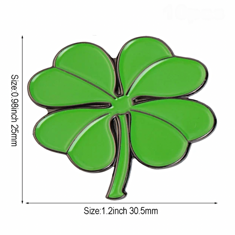 Four-Leaf Clover Lapel Pin (Shamrock)