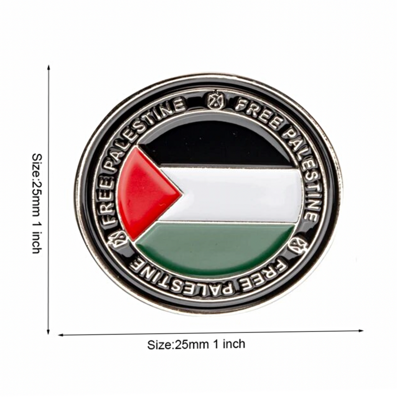 Free Palestine Flag Lapel Pin