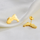 Tigray Map Stud Earrings