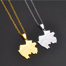 Gabon Map Pendant Necklace