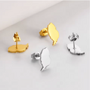 Grenada Map Stud Earrings