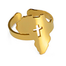 Africa Map Rings