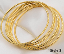 Set of 6 Pieces Bangles Bracelets
