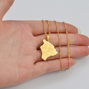 Hawaii Map Pendant Necklace