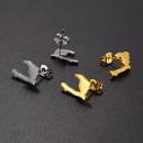 Haiti Map Stud Earrings