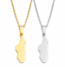 Madagascar Pendant Necklace with Cities