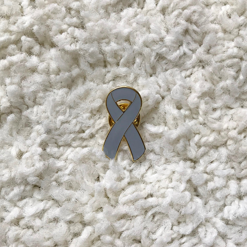 Cancer Awareness Ribbon Lapel Pin