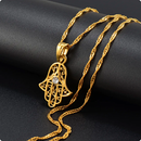 Hamsa Amulet Hand of God Small Pendant Necklace