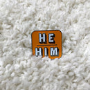 Pronouns Lapel Pin - He She They Pins