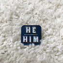 Pronouns Lapel Pin - He She They Pins