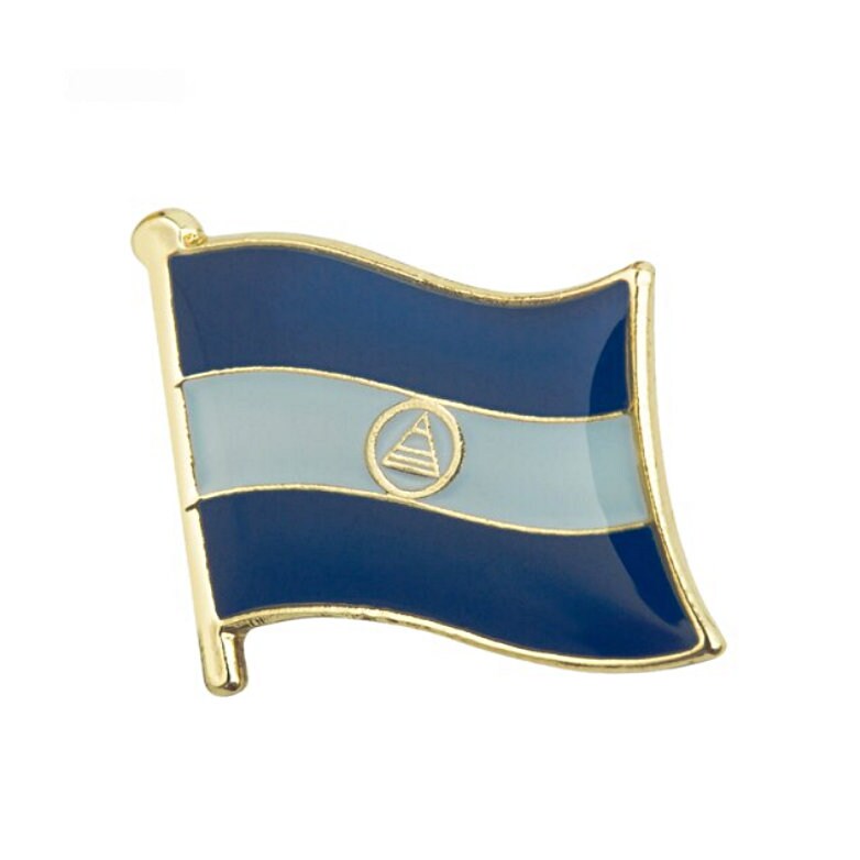 Nicaragua Flag Lapel clothes / country flag Badge / Nicaragua national Brooch / Nicaragua Flag Lapel Pin / Nicaragua enamel pin