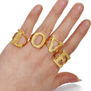 Initial Alphabet Letters Ring