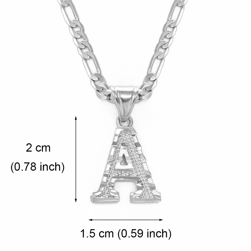 Initial Pendant Necklace - Silver