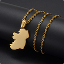 Ireland Map Pendant Necklace