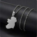 Ireland Map Pendant Necklace