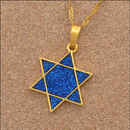 Israeli Hexagram Star of David Pendant Necklace