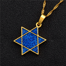 Israeli Hexagram Star of David Pendant Necklace