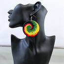 Afro Color twirl Earrings