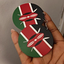 Kenya Flag Drop Earrings