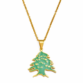 Lebanon Cedar Tree Coat of arms Pendant Necklace