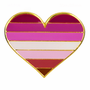 LGBTQIA+ Gay Flag Pride Heart Lapel Pin