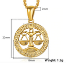 Zodiac Horoscope Pendant Necklace