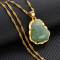 Jade Stone Buddha Pendant Necklace