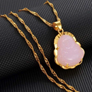 Jade Stone Buddha Pendant Necklace