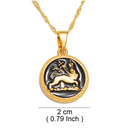 Ethiopia Lion of Judah Pendant Necklace