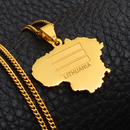 Lithuania Map Pendant Necklace