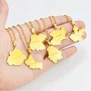 Mexico States Map Pendant Necklace