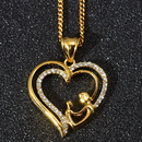 Mother's Love Heart Pendant Necklace