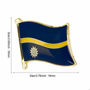 Nauru Flag Lapel Pin