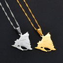 Nicaragua Map Pendant Necklace