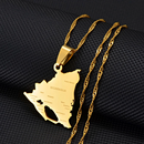 Nicaragua Map Pendant Necklace