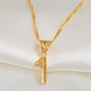 Numbers Pendant Necklace