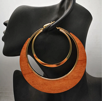 Wooden Hoop Earrings