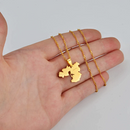 Oromia Map Pendant Necklace