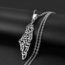 Palestine Map Pendant Necklace
