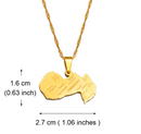 Paraguay Map Pendant Necklace