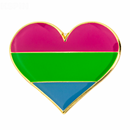 LGBTQIA+ Gay Flag Pride Heart Lapel Pin