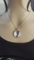 Egyptian Queen Nefertiti Picture Pendant Necklace