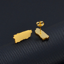 Puerto Rico Map Stud Earrings
