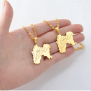 Punjab Map Pendant Necklace