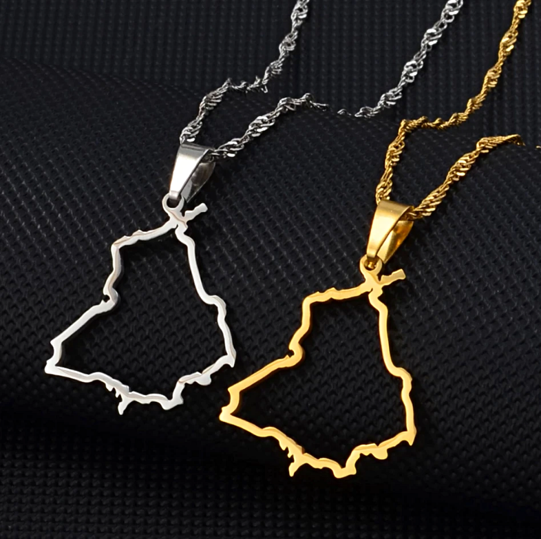 Punjab outline Pendant Necklace