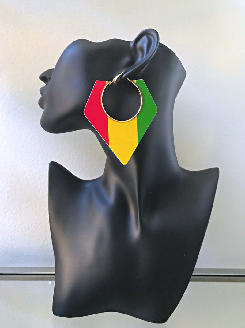 Reggae Afro Color Earrings