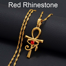 Ankh Cross Pendant with Eye of Horus Necklace