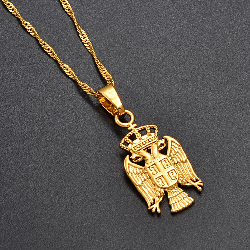 Serbian eagle Pendant necklace