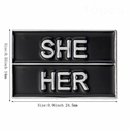 Pronouns Lapel Pin - He/Him She/Her They/Them Pins