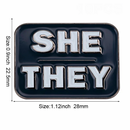 Pronouns Lapel Pin - He She They Pins
